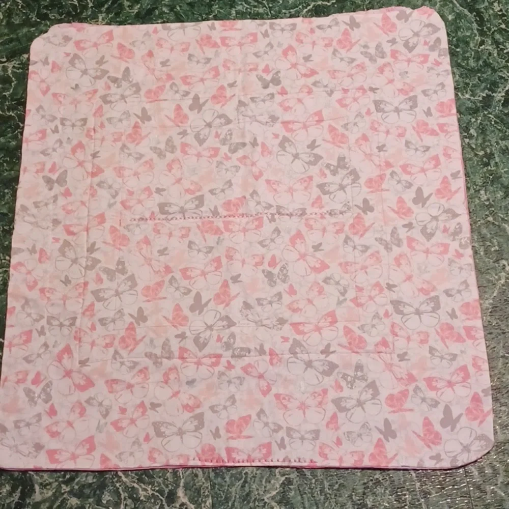 Handcrafted baby blanket carrier cover or wall decor